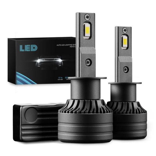 

car headlights 2x led headlight bulbs h1/h4/h7/h11/9005/9006 p1 fog light 60w 10000lm high brightness ip68 waterproof