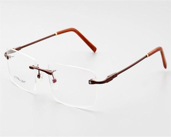 

business fashion alloy rimless prescription lens optical eyewear black silver anti-fatigue presbyopia glasses sunglasses, White;black