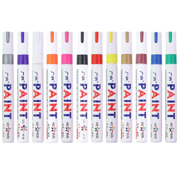 

water proof graffiti markers pen colourful permanent non fading paint marker pens student art drawing writing supplies bh5375 wly