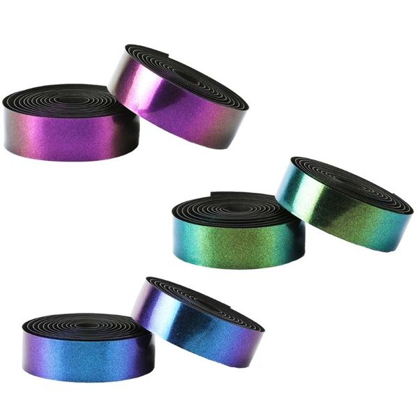 

bike handlebars &components 24bd road handlebar tapes, bicycle bar tape, eva non-slip, blue green purple
