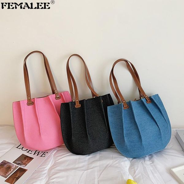 

shoulder bags big capacity causal totes women purses designer ruched pu leather armpit for summer travel shopping bolsas