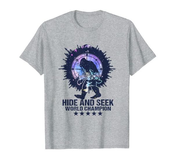 

hide and seek world champion t-shirt bigfoot and compass t-shirt, White;black