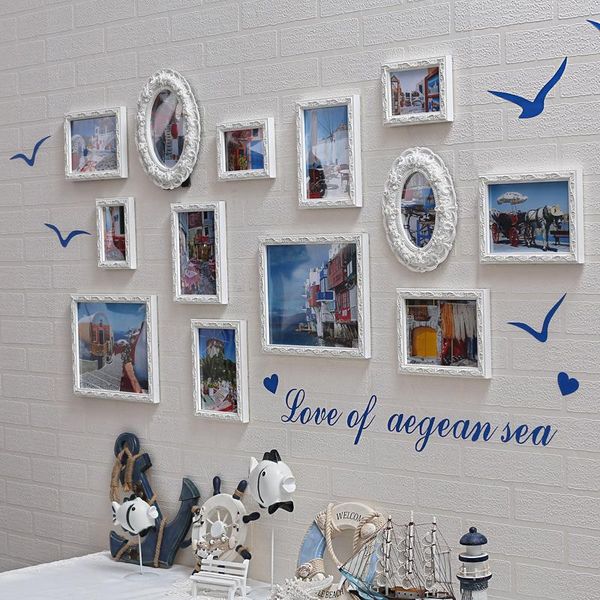 

frames and mouldings wooden picture frame set mediterranean style collage po wall family decor porta retrato decorativo