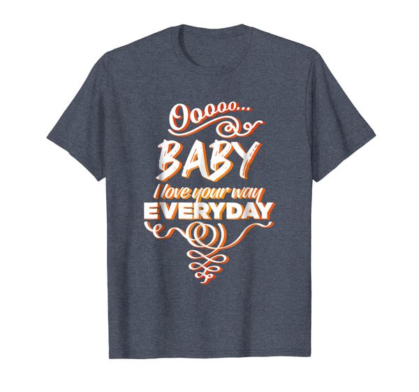 

lyriclyfe t-shirt baby, i love your way by peter frampton, White;black