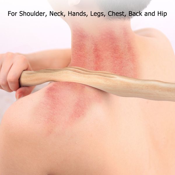 

4pcs guasha scraping stick anti cellulite back shoulder neck waist body physical pressure point massage tool wooden massager rod