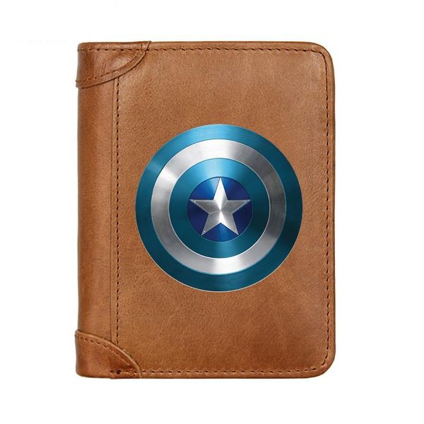 

wallets luxury shield theme design male genuine leather men wallet credit business card holders purses women money bag, Red;black