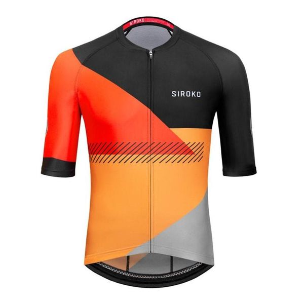 

racing jackets siroko 2021 cycling jersey for summer mtb jerseys mujer man road bike cycle clothes, Black;red
