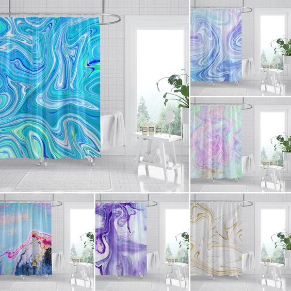 

shower curtains modern marble print curtain polyester fabric stripes printing bath 180*200cm bathroom home decor with hooks