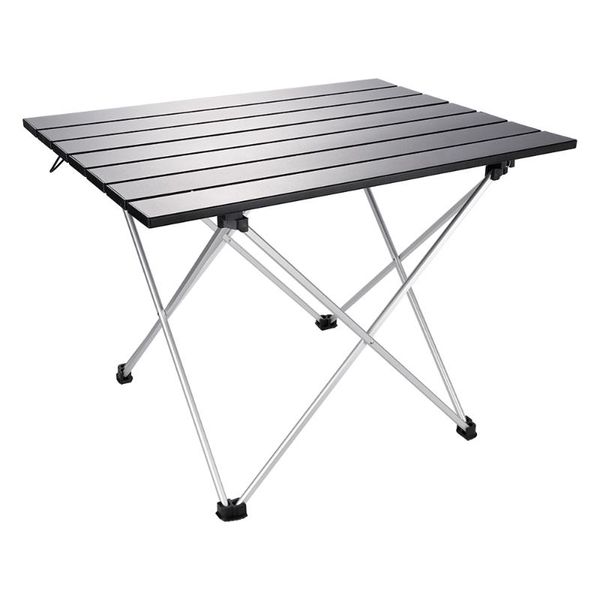 

56cm portable foldable table camping outdoor furniture computer bed tables picnic aluminium alloy folding desk storage bracket