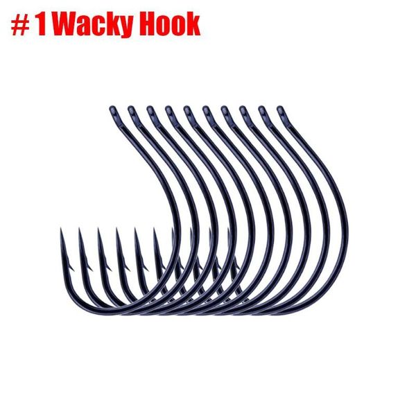 

10pcs/lot wacky hooks drop-srig fishing hook fishing accessories for wacky rig