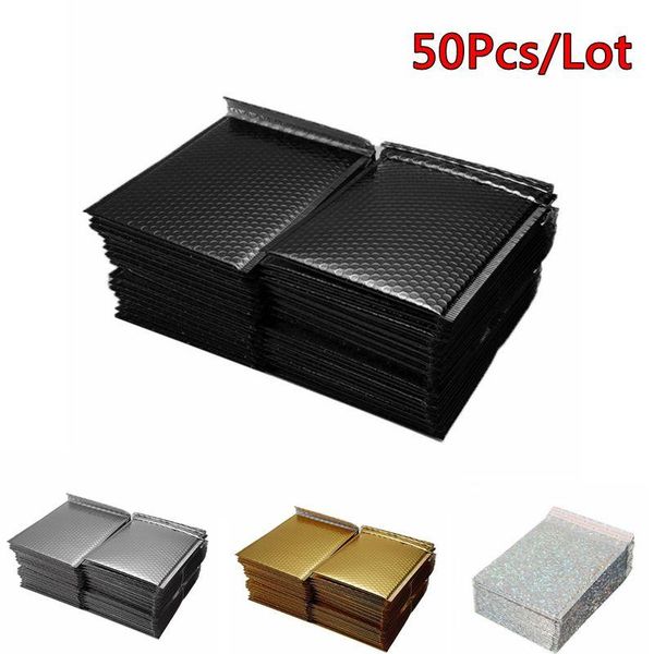 

50pcs/lot gold bubble envelope bags storage bags shockproof waterproof mailers padded shipping envelope bubble mailing