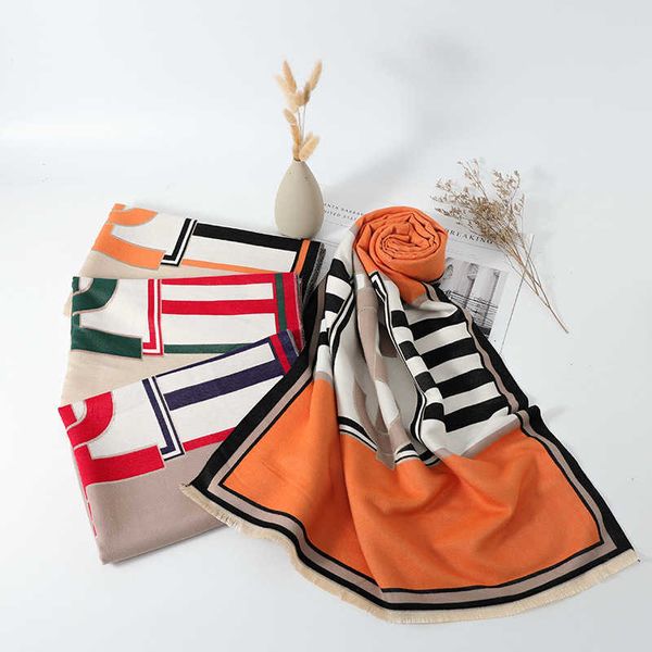 

silk oil painting style mulberry versatile double-layer double-sided silk female small scarf long ribbon, Blue;gray
