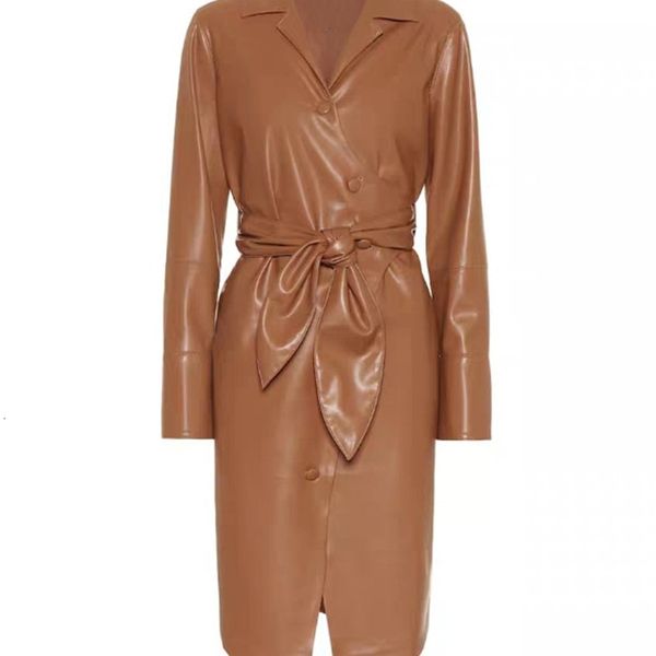 

2021 new gola volta com cinto outono inverno feminino fino plutnio longo casaco de manga comprida 958c, Black