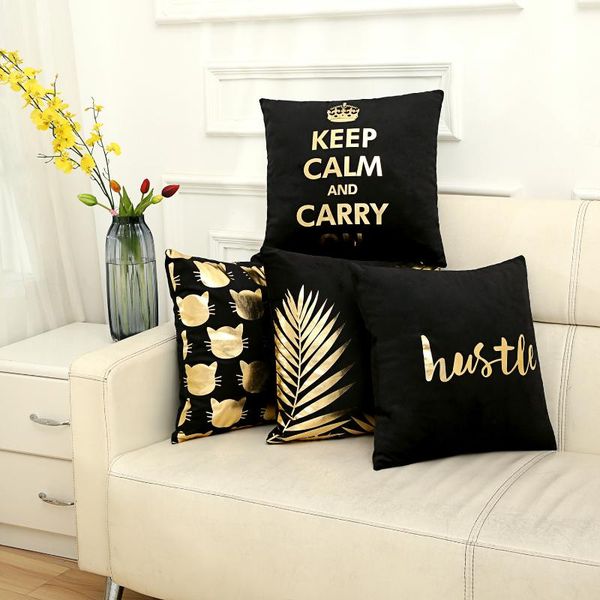 

45*45cm home fashion pillowcase ocean series gilding embrace pillow case cotton chair sofa square cushion cover