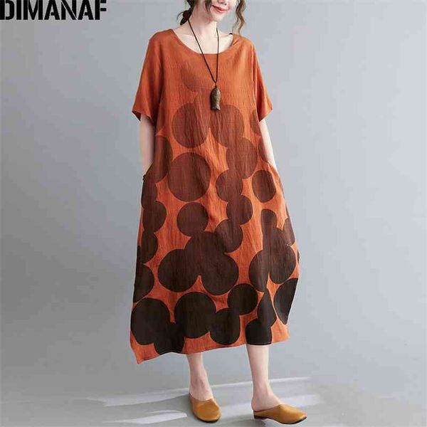 

plus size summer dress women vestidos sundress vintage print long lady oversize cotton loose casual clothing 210531, Black;gray
