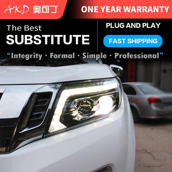 

other lighting system akd car styling headlights for navara np300 led headlight 2021-2021 drl head lamp projector automotive