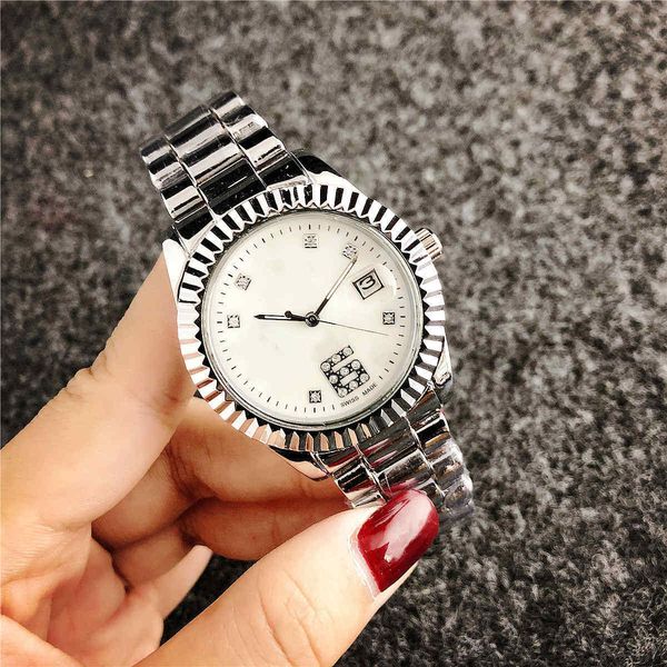 

36.6mm ladies watch sports watches diamond full diamond digital masonry decorative watch, Slivery;black