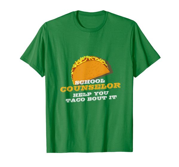 

school counselor appreciation funny gift taco tshirt, White;black