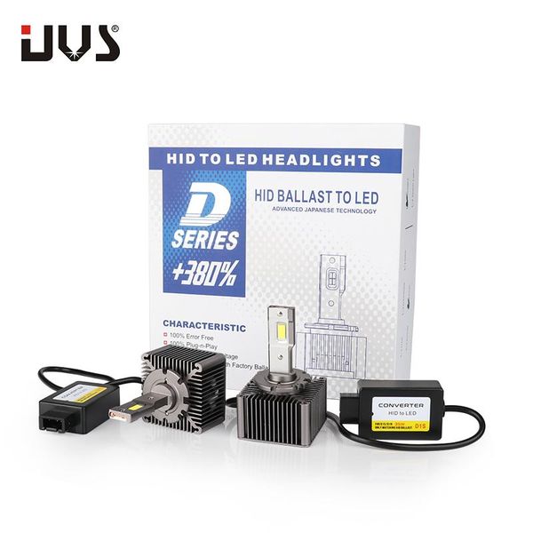 

car headlights uvs d1s led lamp canbus d1r bulb auto headligt high power 70w 8600lm kit to replace hid conversion
