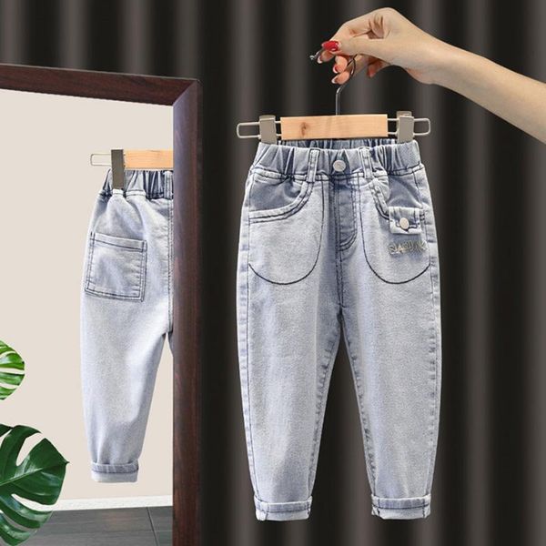 

jeans baby girl embroidery casual style for kids girls spring autumn clothes, Blue