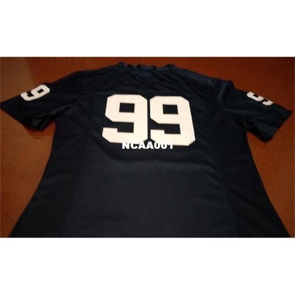 

668 #99 white navy no name penn state nittany lion alumni college jersey size s-4xl or custom any name or number jersey, Black