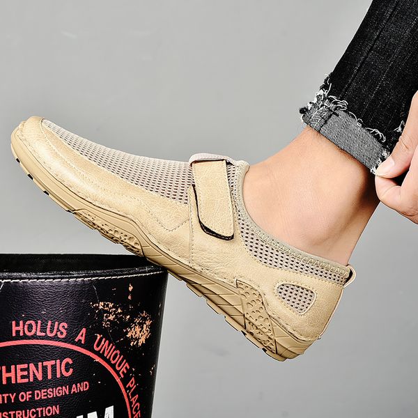 

Men Casual Shoes Designer Mens Loafers Luxury Brand Fashion Sneakers Men Breathable Walking Shoes Slip on Moccasins Size 38-46, Gray