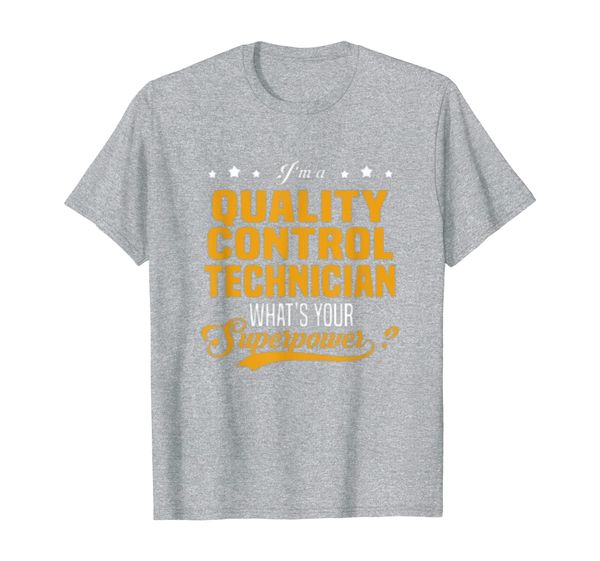 

quality control technician t-shirt, White;black
