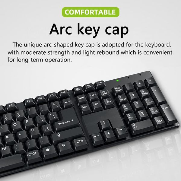 

keyboards 104 key keyboard and mouse combo wired computer with stands for windows/pc/lapdesksurface/chromebook universal