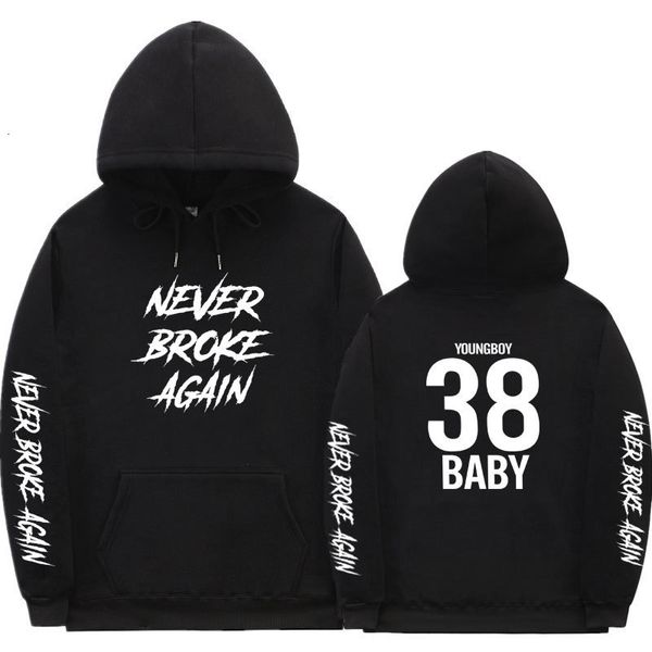 

2021 youngboy never broke again new pop print 38 baby hoodies men women men's hoodie casual boys pullovers sweatshirts man woman yq4i, Black