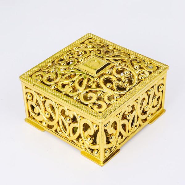 

12pcs diy mini gold silver wedding favors box party candy cute creative box