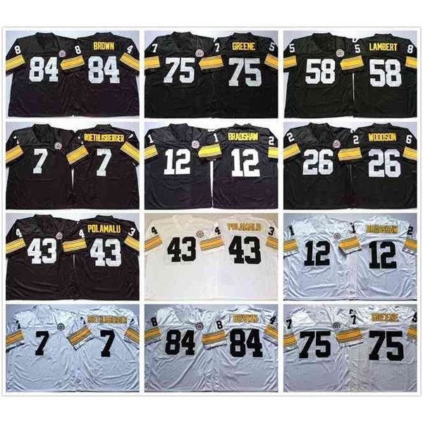 

GoodNCAA Vintage Football jersey 43 polamalu 33 hoge 32 harris 31 shell 82 stallworth 75 greene 68 greenwood wear all stitched mens jerseys, White