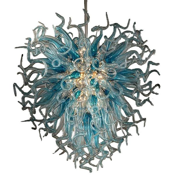 

indoor decor art glass coral shape pendant lights factory direct blue glass 100% hand blown glass chandelier lighting fixture