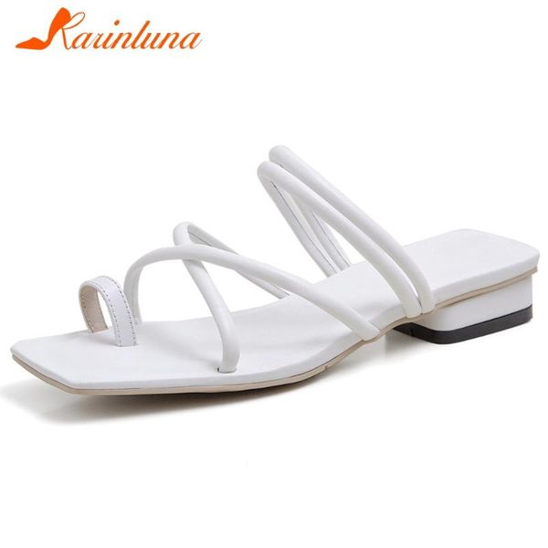 

dress shoes karin female flip flop sandals casual office brand fashion pumps women open toe slip on summer solid low heel woman, Black