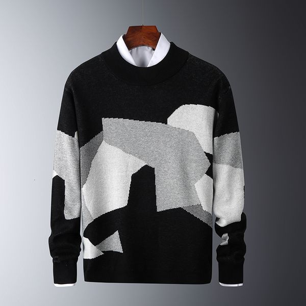 

2021 new male winter thin cute fashion blouses from cartoon pullovers jacket crocheted man-neck shirts long sleeves f9qu, White;black