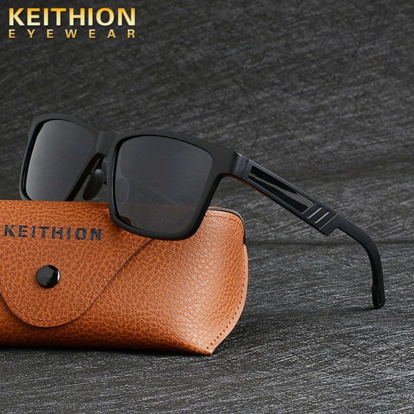 

keithion design classic polarized sunglasses men women driving square frame fashion sun glasses male goggle uv400 gafas de sol, White;black