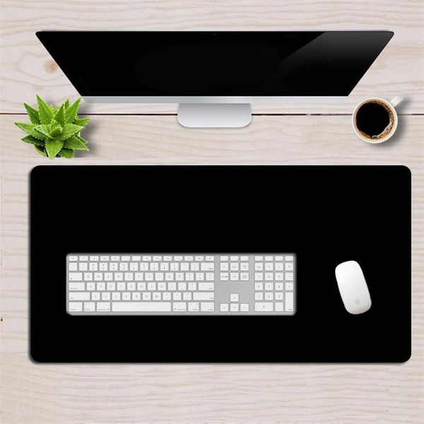 

mouse pads & wrist rests all black white color pad computer gaming game players mat keyboard lapdesk write