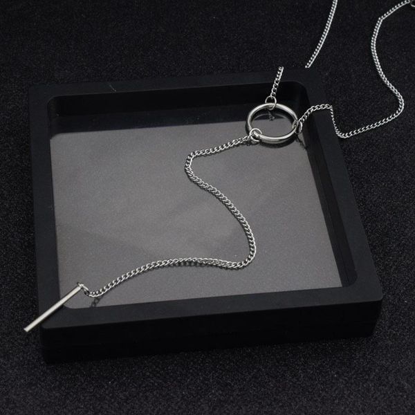 

pendant necklaces fashion round tassel necklace autumn and winter sweater chain men women long, Silver