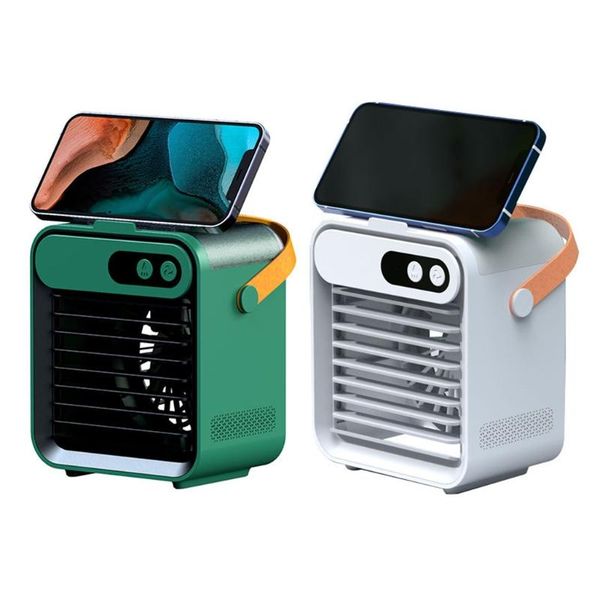 

electric fans personal humidification sprayer deskcooling fan ultra-quite 4000mah battery water tank for indoor office dorms wholesales