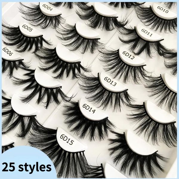 

eyelash lash make up 25mm false eyelashes 3d 5d 6d high dense dramatic stereoscopic curling makeup lashes many styles for option super quali