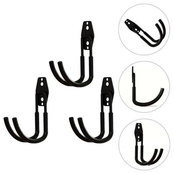 

hooks & rails 3pcs garden wall mounted hose hanger heavy duty garage storage utility