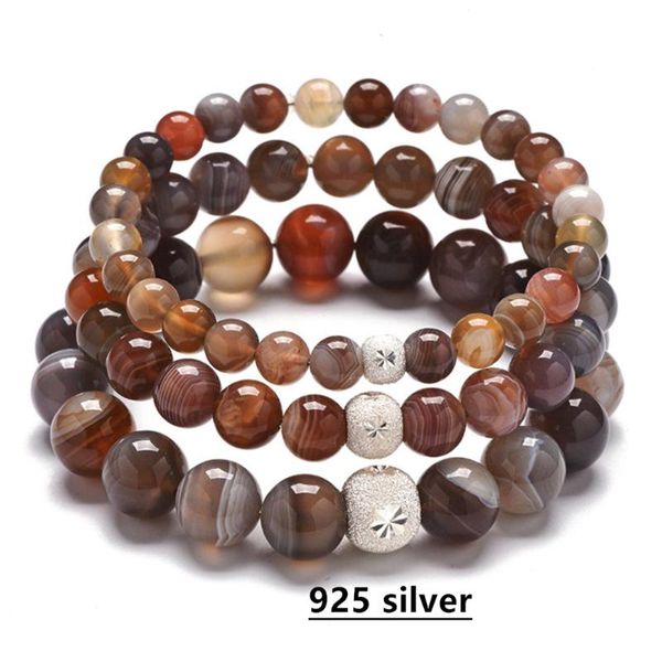 

tennis luxury silver silk a-gate beads bracelet om buddha chakra diffuser bracelets women men jewelry gift drop, Golden;silver
