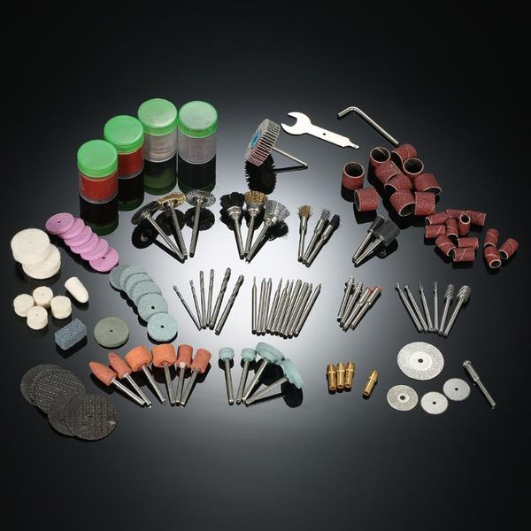 

power tool sets 166pcs 1/8'' shank rotary accessories set sanding polishing grinding cutting accessory bit