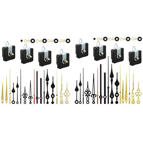 

repair tools & kits 4pcs quartz clock movement mechanism non ticking with 6 different of hands diy parts replacement