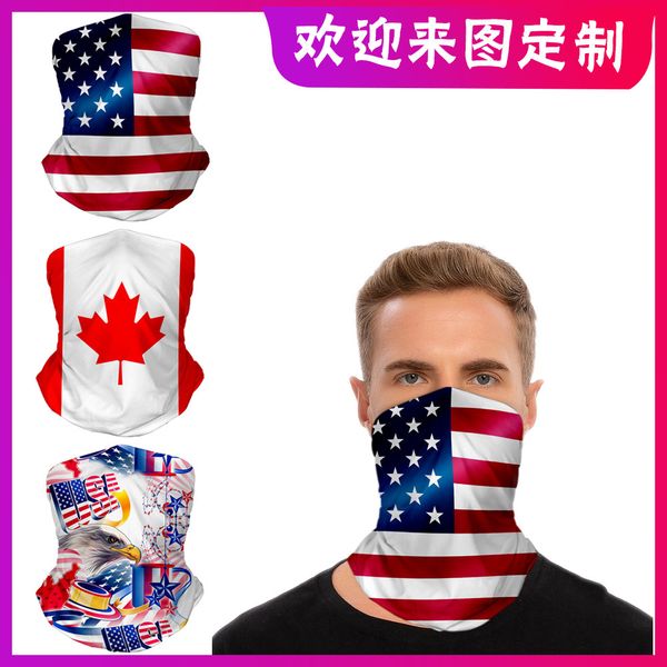 

day independence riding bib mask 3d digital print with magic scarf