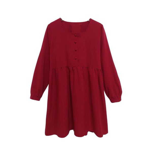 

square collar pregnant woman dress, White