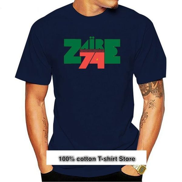 Homens camisetas Zaire 74 t-shirt - clássico boxing festival de música logotipo afrobeat 70's funk algodão camiseta streetwear casual