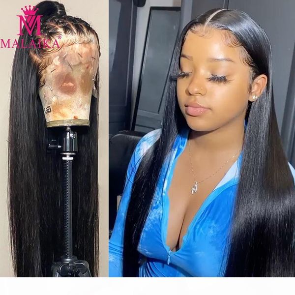 

straight 13x4 lace front human hair wigs brazilian virgin remy hair for black women 360 frontal full hd transparent wig, Black;brown