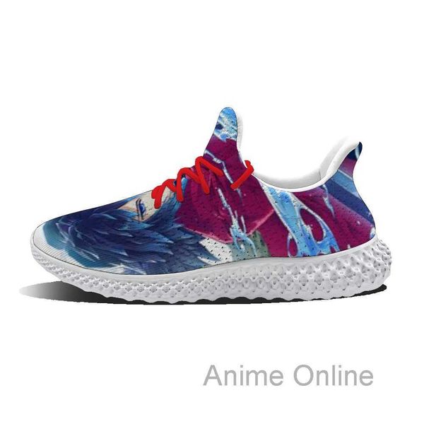 

spring tomioka giyuu fresh pattern outdoor breathable running shoes