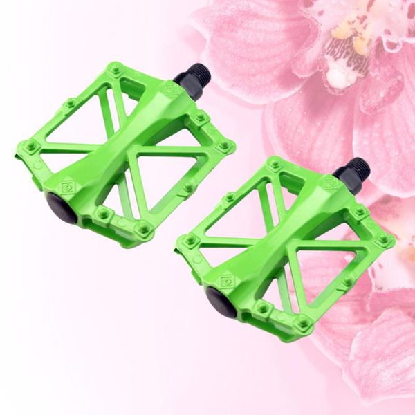 

bike pedals 1 pair green mountain pedal aluminum alloy platform flat