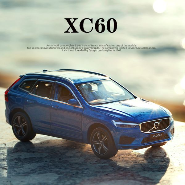 

2021 new 132 alloy xc60 suv off-road diecast model toy cars sound light pull back car vehicle toys for children